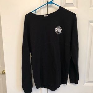 VS Pink Crew neck sweatshirt with tie-dye back🌈🖤